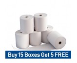 57 x 38mm Clover Flex Thermal Rolls Special Offer - buy 15 boxes get 5 free